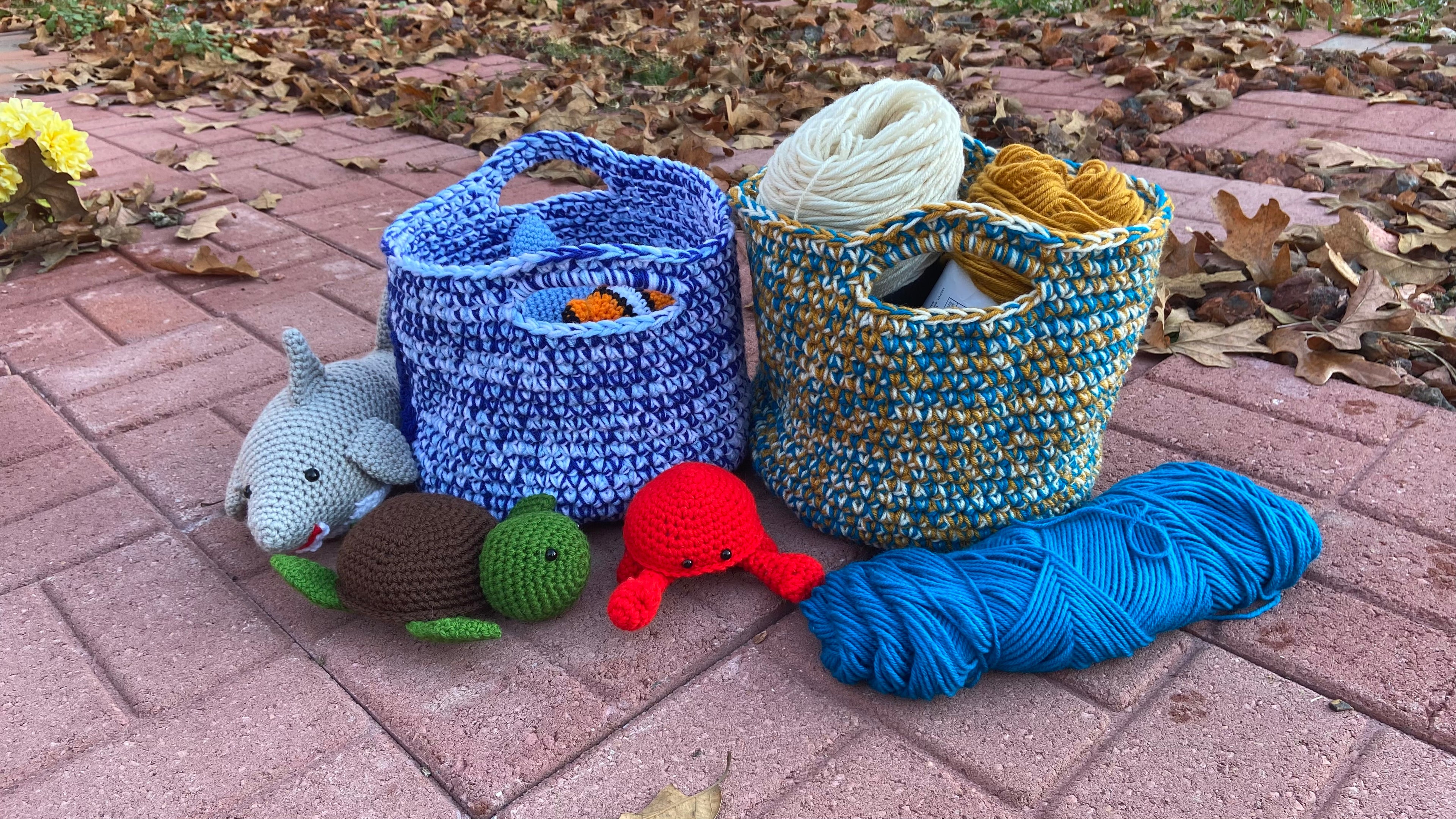 Everyday Basket Pattern - Digital Download PDF Crochet Pattern - Storage Organizer