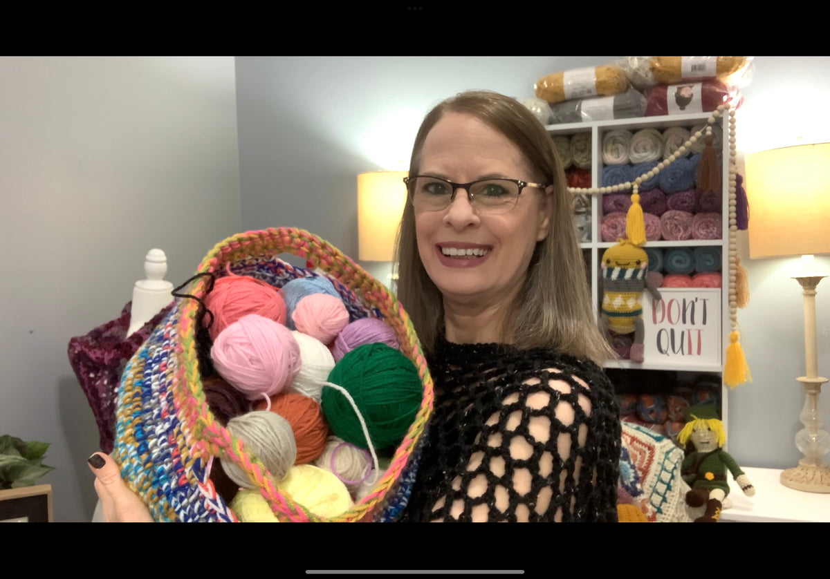 Everyday Basket Pattern - Digital Download PDF Crochet Pattern - Storage Organizer