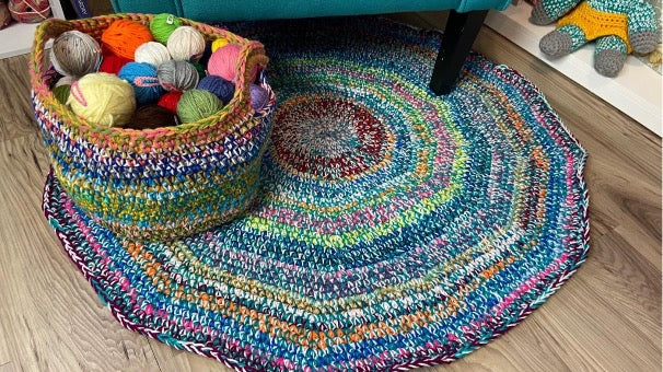 Scrap Rug - Digital Download PDF Crochet Pattern