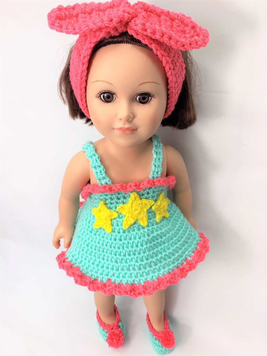 18" Doll Pajamas Crochet pattern, Doll clothes pattern, PDF baby doll pjs pattern, 18 inch doll clothes crochet patterns