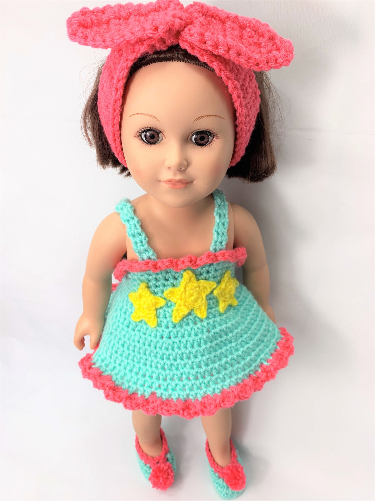 18" Doll Pajamas Crochet pattern, Doll clothes pattern, PDF baby doll pjs pattern, 18 inch doll clothes crochet patterns