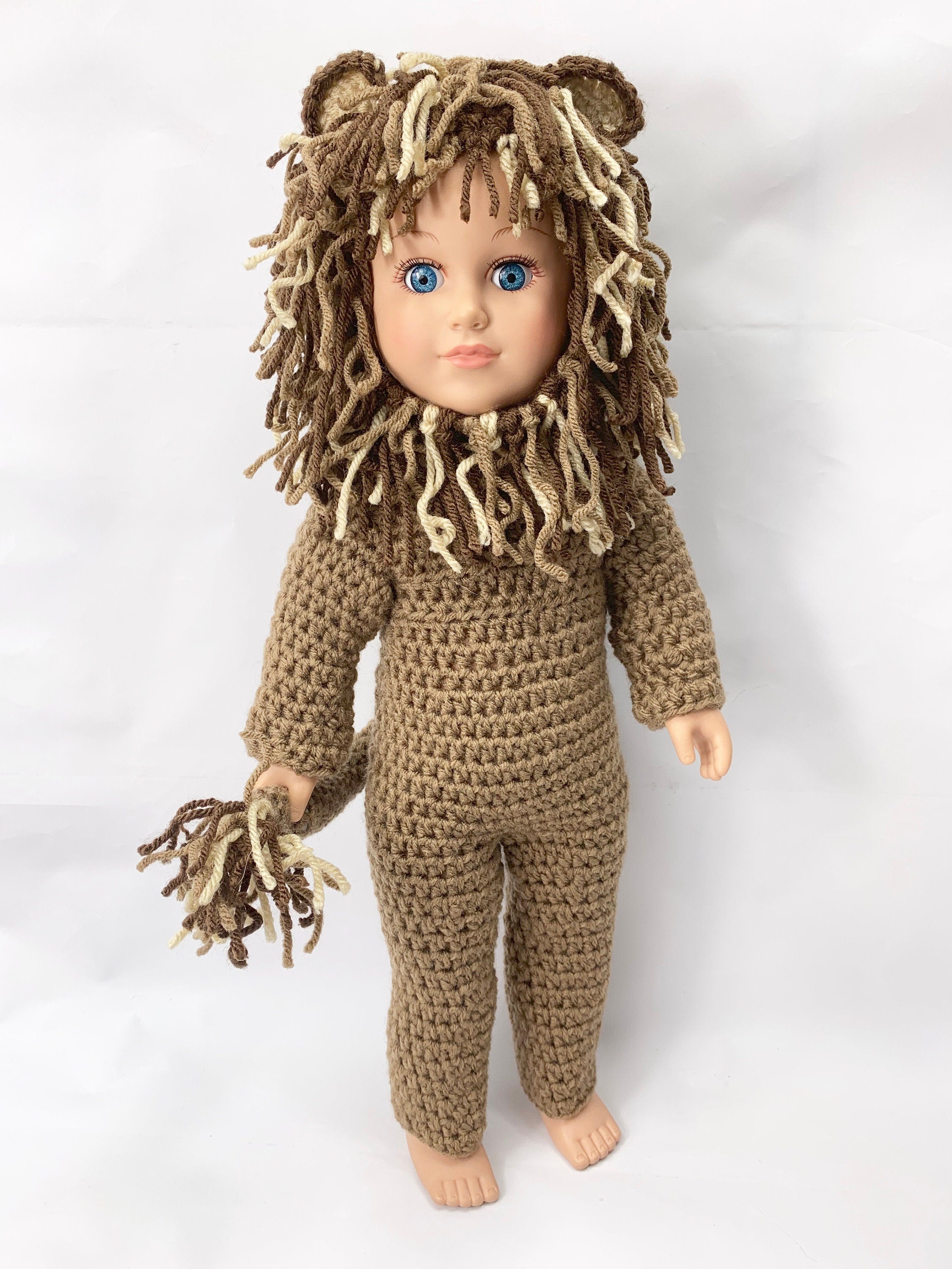 18" Doll Dorothy Crochet pattern, 18" Doll Lion crochet pattern, Halloween, 18 inch scarecrow crochet patterns, doll tinman crochet pattern