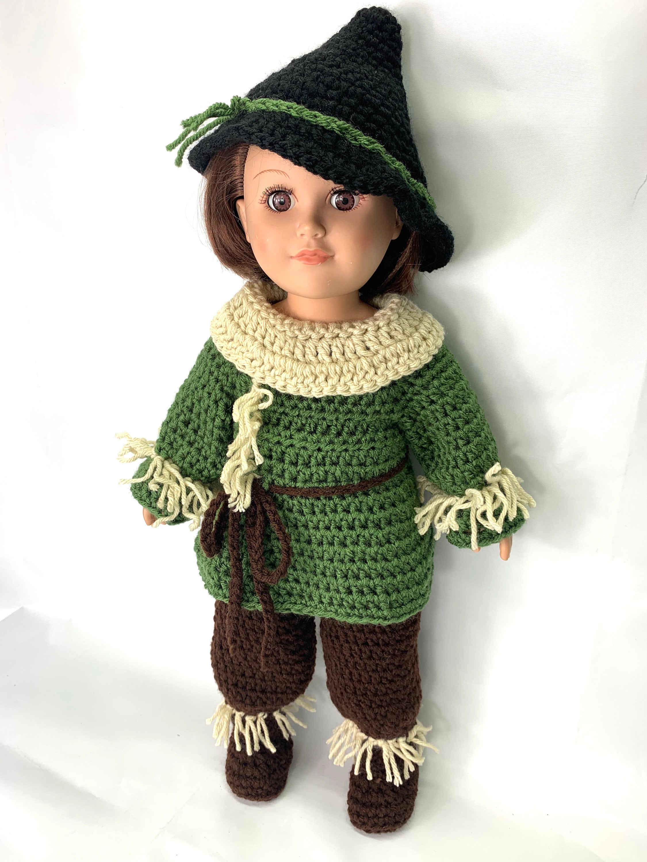 18" Doll Dorothy Crochet pattern, 18" Doll Lion crochet pattern, Halloween, 18 inch scarecrow crochet patterns, doll tinman crochet pattern