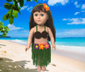 18" Doll Hawaiian Swimsuit Crochet PDF pattern, 18" Doll crochet doll clothes pattern, bikini set, summer doll clothes