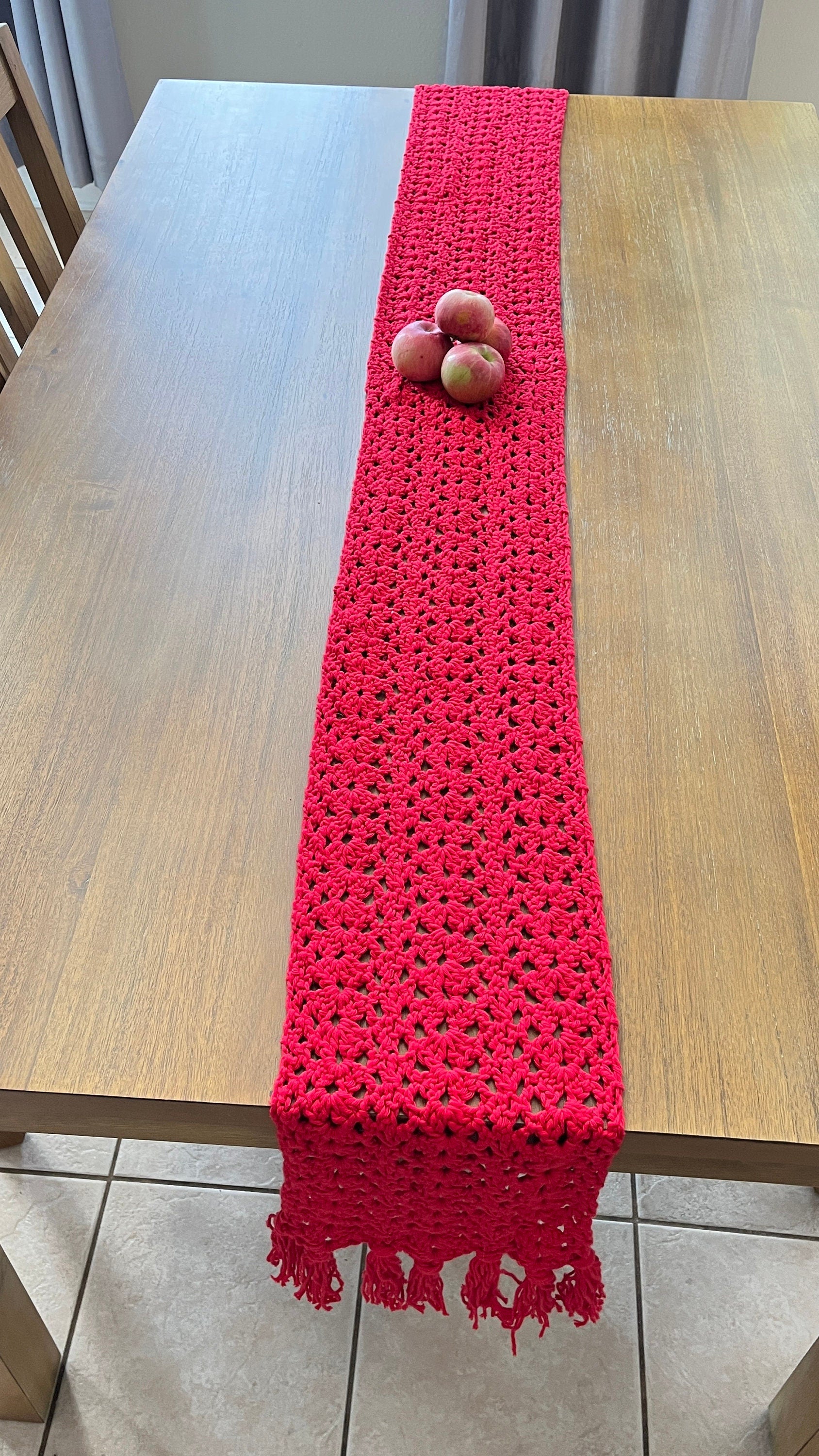 Crochet table runner Pattern, Crochet PDF Pattern, crochet holiday, crochet home decor, crochet gifts, kitchen table, christmas
