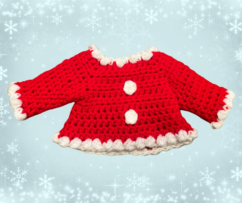 18" Doll Santa Grinch Chistmas Crochet Pattern, Christmas crochet 18" doll clothes pattern, pdf crochet doll clothes pattern, grinch hat
