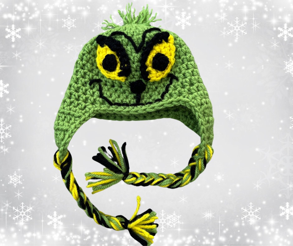 18" Doll Santa Grinch Chistmas Crochet Pattern, Christmas crochet 18" doll clothes pattern, pdf crochet doll clothes pattern, grinch hat