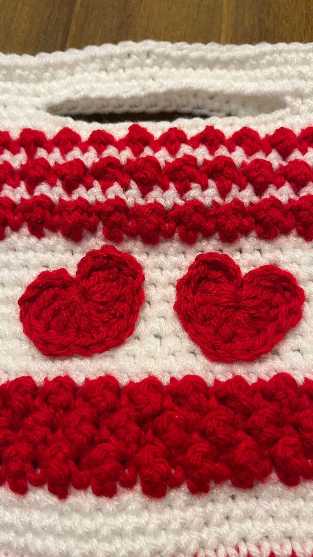 Valentine Gift Bag Crochet Pattern, Crochet gift bag, crochet pattern, crochet, crochet heart, red, white