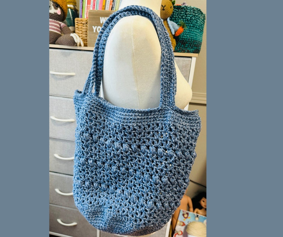 Crochet Market Bag pattern, Crochet purse, PDF, 4-hour easy fast quick, gift, tote,