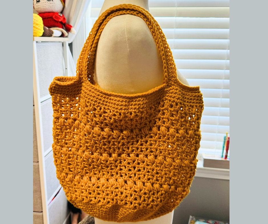 Crochet Market Bag pattern, Crochet purse, PDF, 4-hour easy fast quick, gift, tote,
