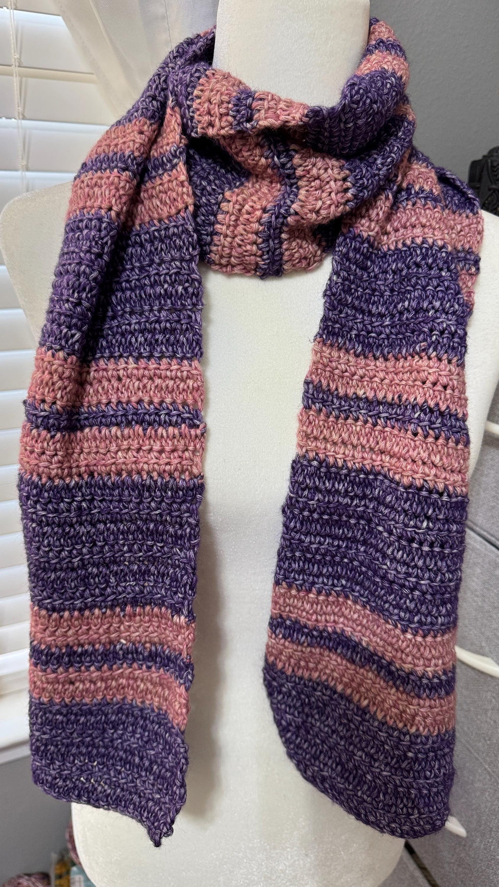 Sunset Scarf Crochet Pattern, PDF pattern, pattern to crochet a winter scarf, women's scarf, crochet gift