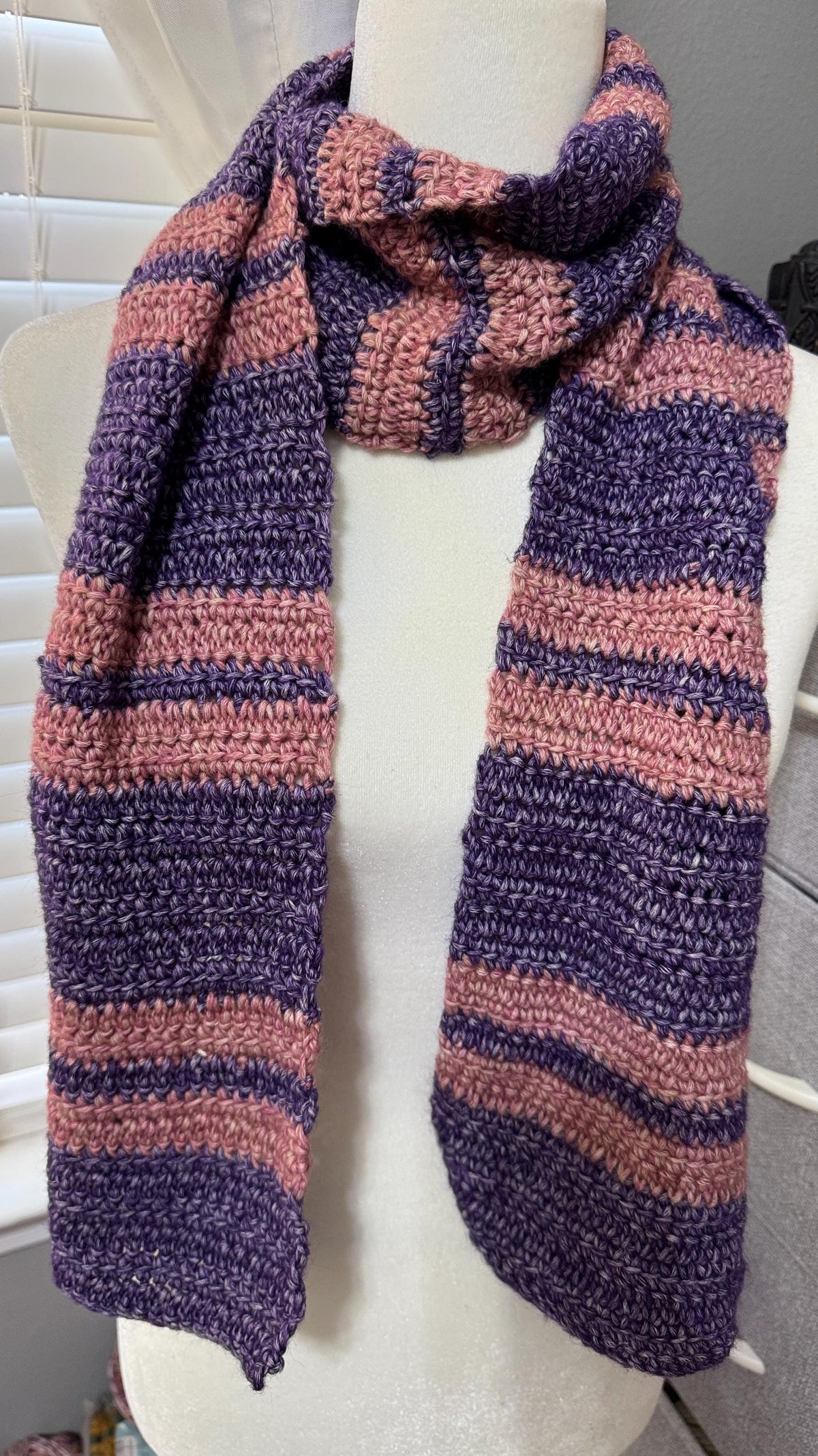 Sunset Scarf Crochet Pattern, PDF pattern, pattern to crochet a winter scarf, women's scarf, crochet gift