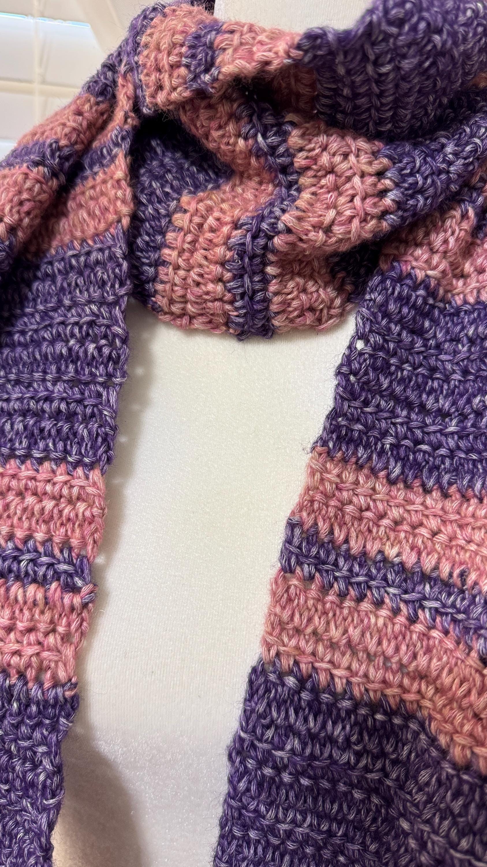 Sunset Scarf Crochet Pattern, PDF pattern, pattern to crochet a winter scarf, women's scarf, crochet gift
