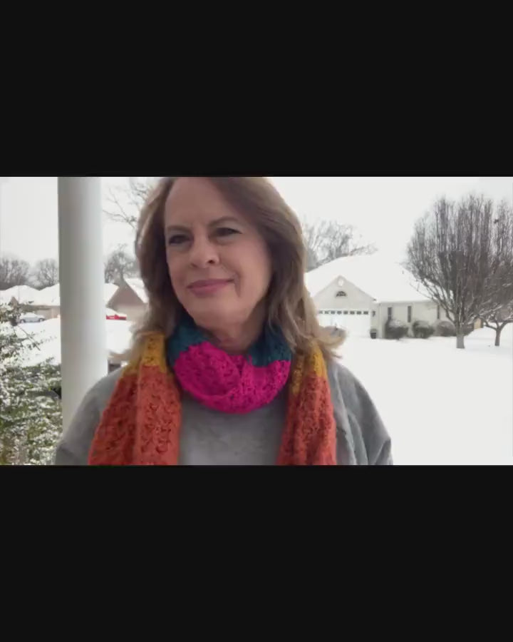 Blocked Scarf - Digital Download Crochet PDF Pattern