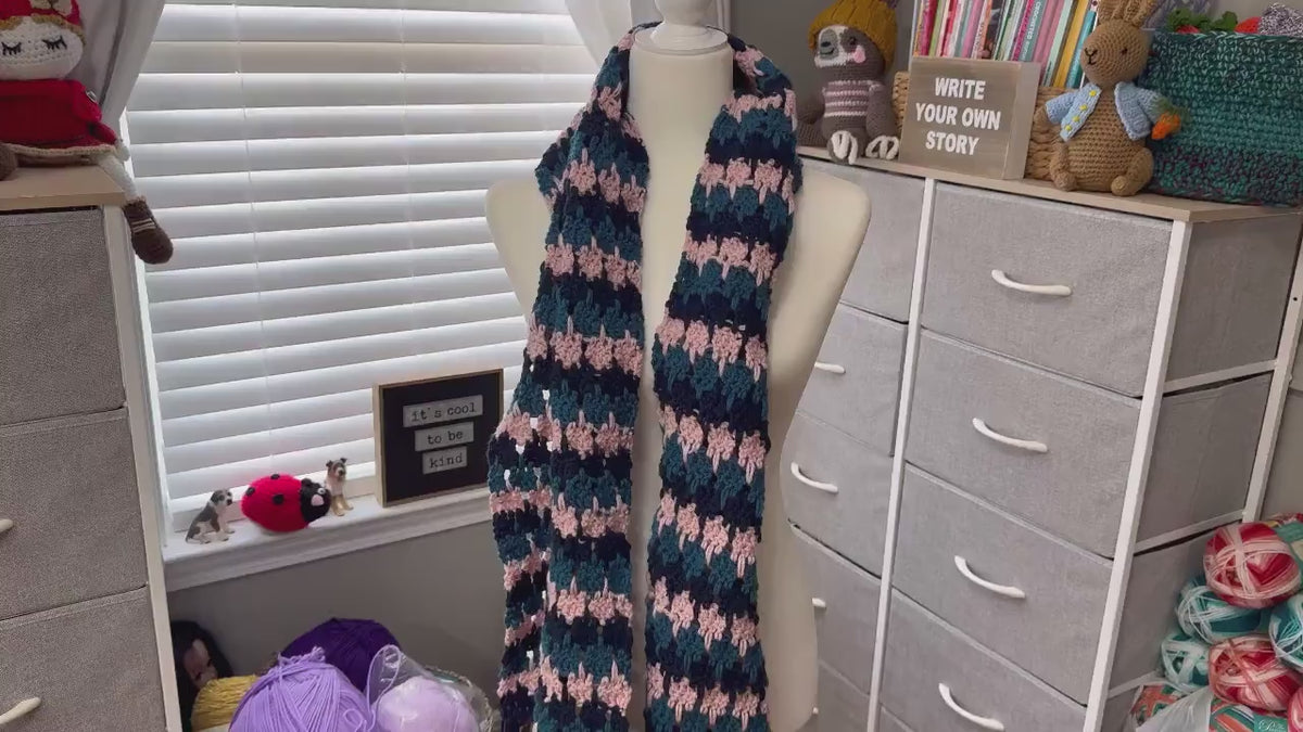 Jaybird Scarf - Digital Download Crochet PDF Pattern